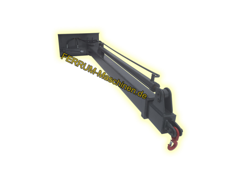 hydraulisch ausfahrbarer Kranarm mit Schwenkfunktion für Hoflader / Radlader von Ferrum Maschinen